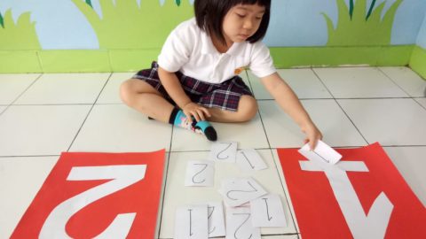 Pre K Class “Matching number (1 and 2)”